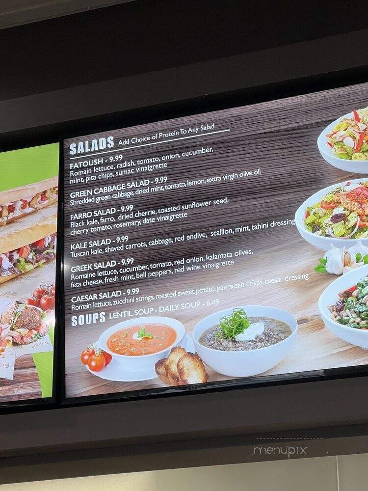 Tarme Mediterranean Grill - Glendale, CA menu_pic