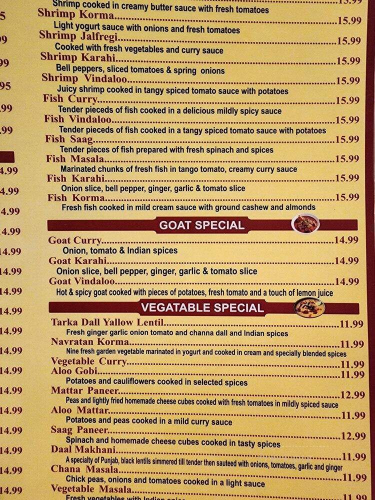 Taste of India - Reno, NV menu_pic