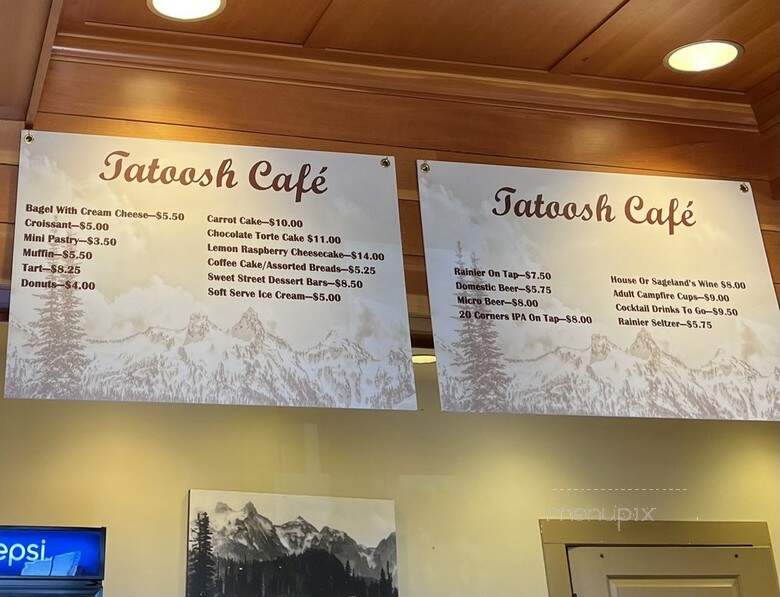 Tatoosh Cafe - Ashford, WA menu_pic