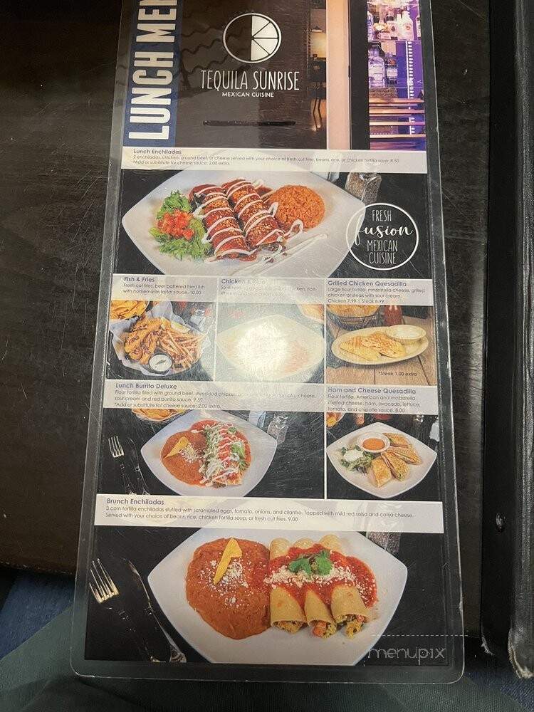 Tequila Sunrise - Fishers, IN menu_pic