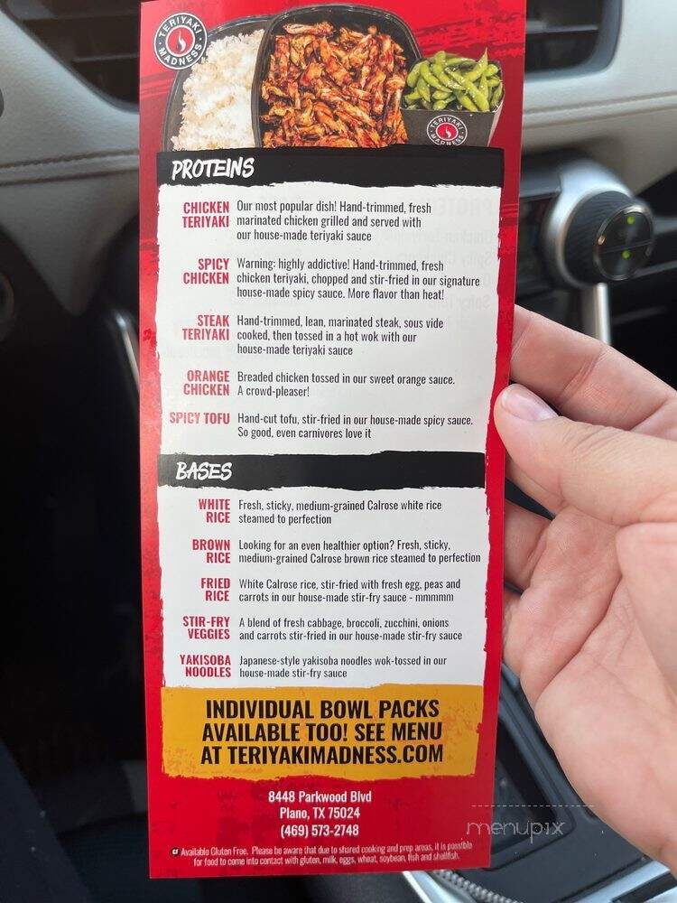 Teriyaki Madness - Plano, TX menu_pic