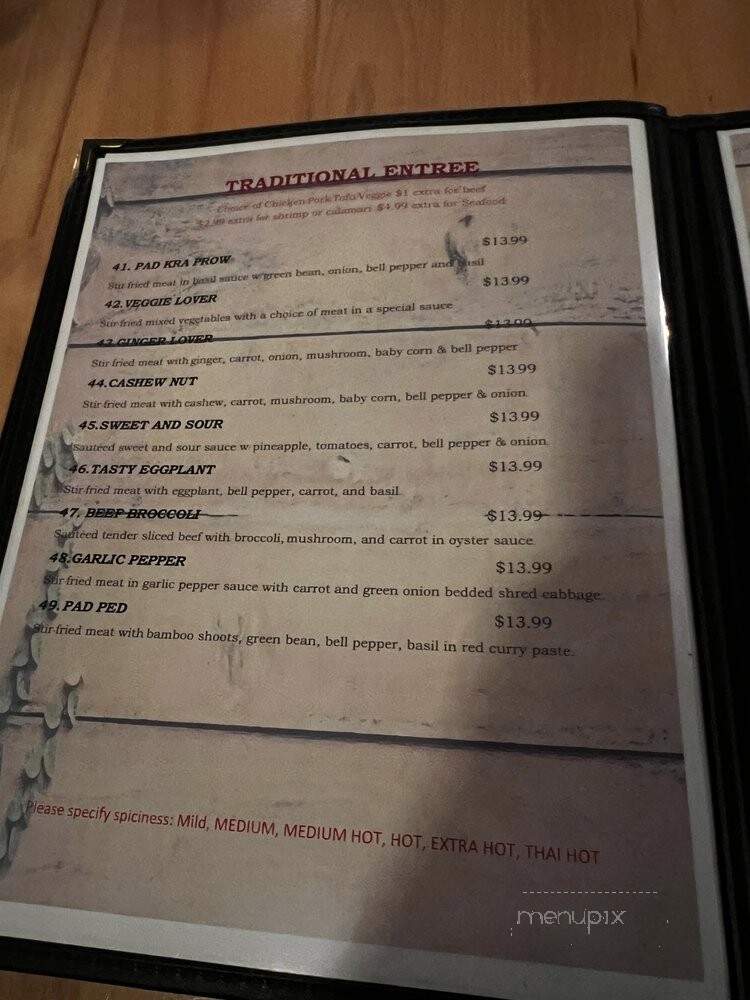 Thaitanium - Indianapolis, IN menu_pic