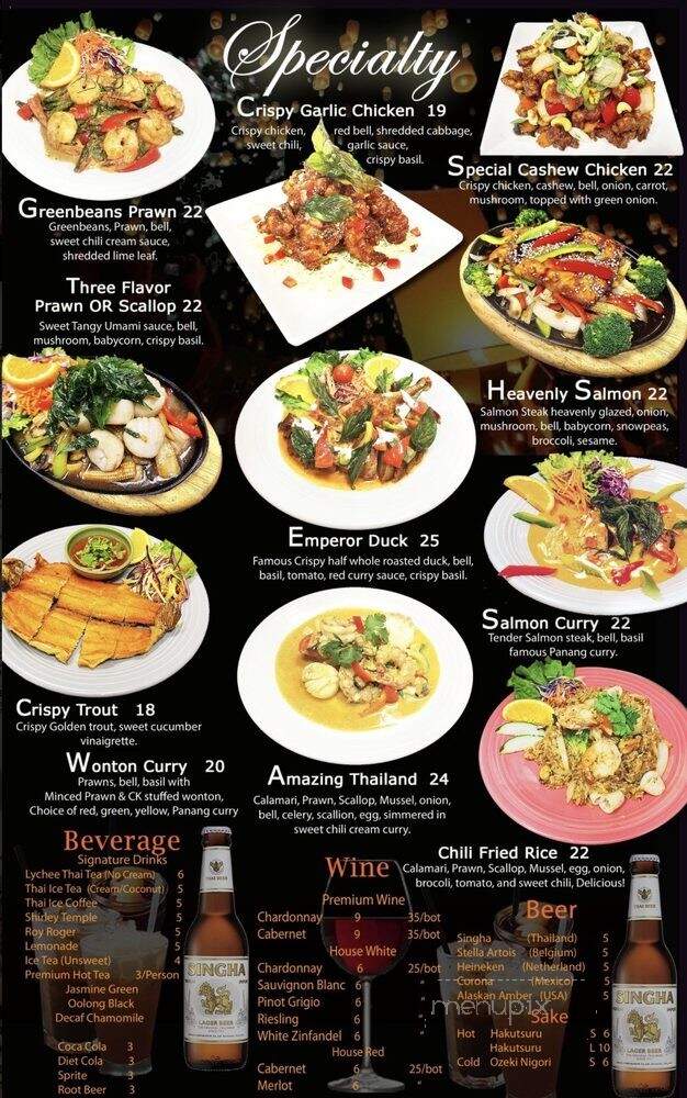 Thai Wisdom Bistro - Kirkland, WA menu_pic