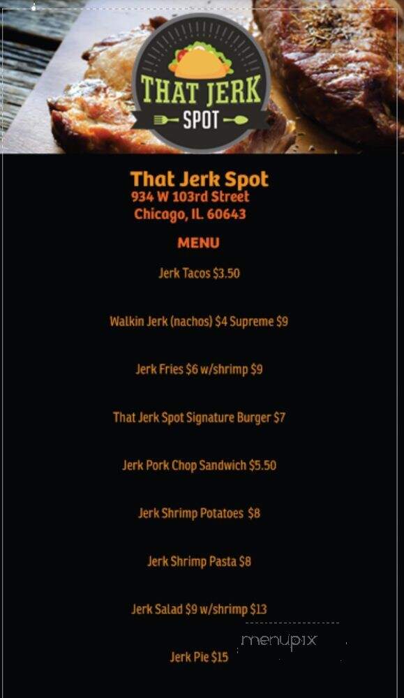 That Jerk Spot - Chicago, IL menu_pic