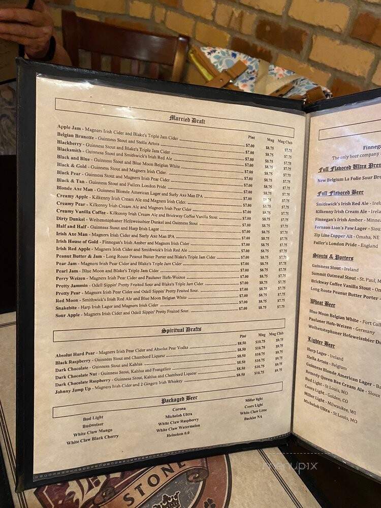 The Blarney Stone Pub - Sioux Falls, SD menu_pic
