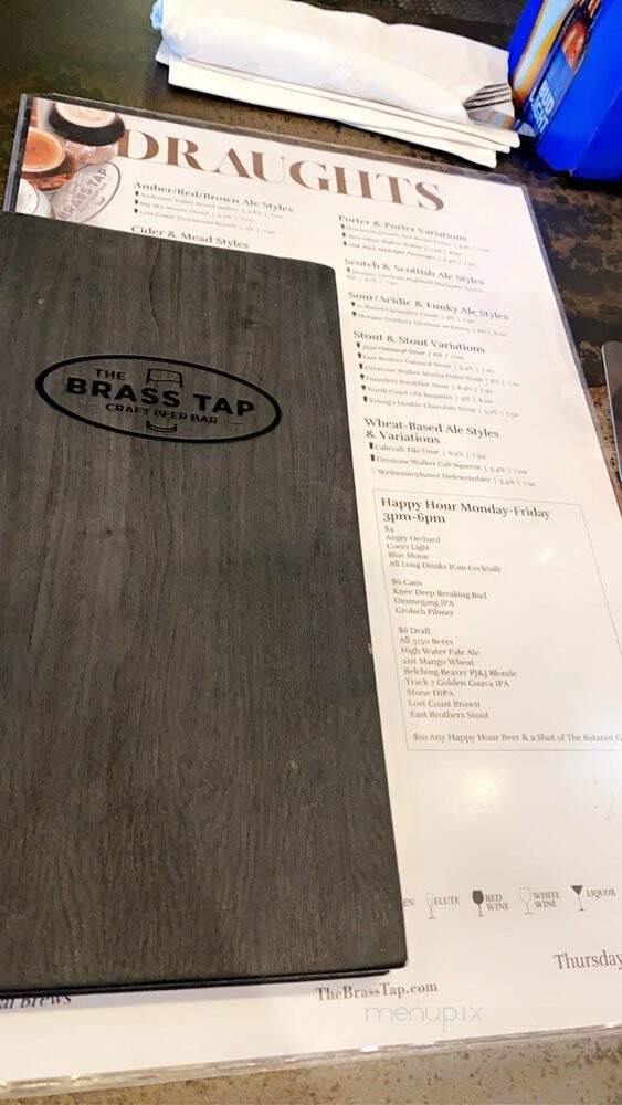 The Brass Tap - Rocklin, CA menu_pic