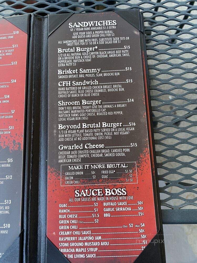 The Brutal Poodle - Denver, CO menu_pic