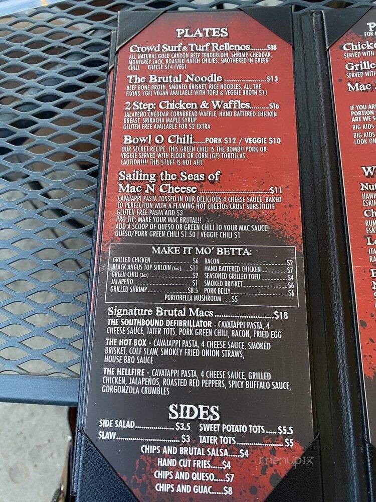 The Brutal Poodle - Denver, CO menu_pic