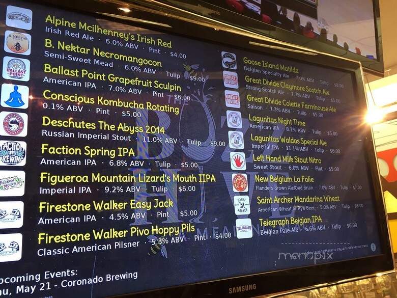 The Buzz Hive - Santa Barbara, CA menu_pic