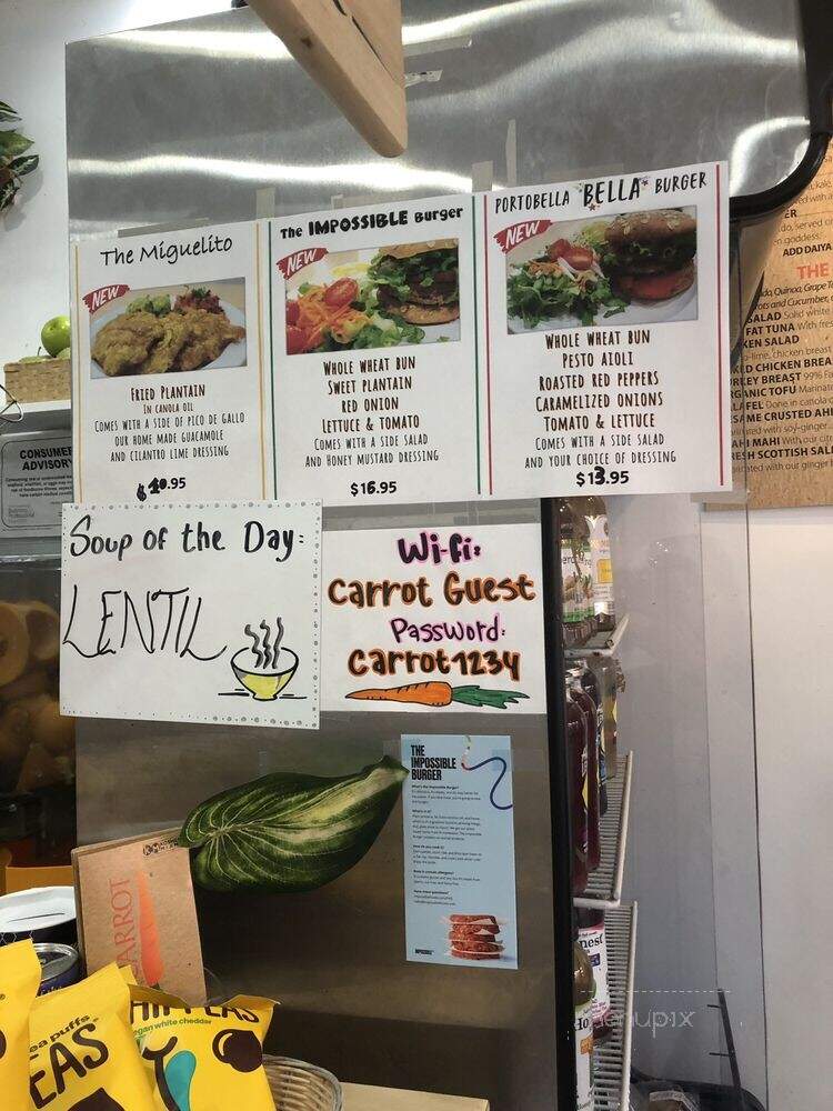 The Carrot - Surfside, FL menu_pic