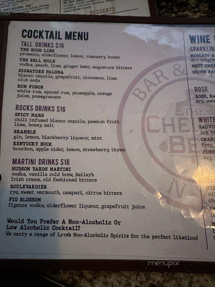 The Chelsea Bell - New York, NY menu_pic