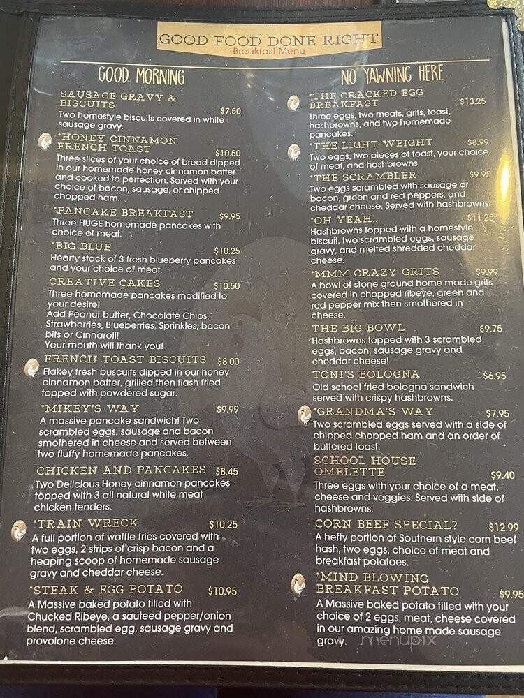 The Cracked Egg - Port Royal, SC menu_pic