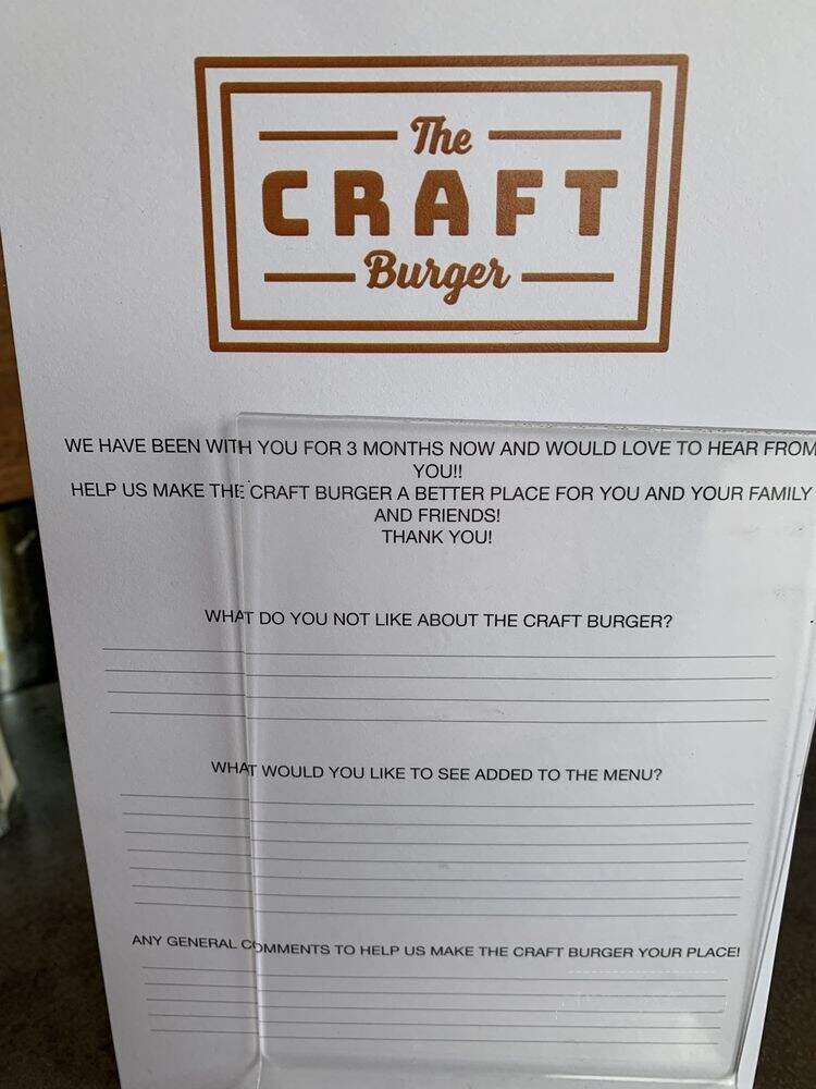 The Craft Burger - Birmingham, AL