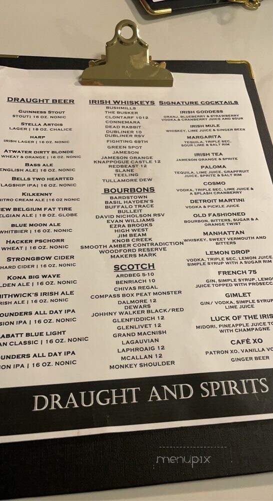 The Dow Beer Exchange - Birmingham, MI menu_pic