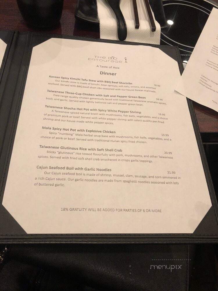 The Duo Entourage - Burlingame, CA menu_pic