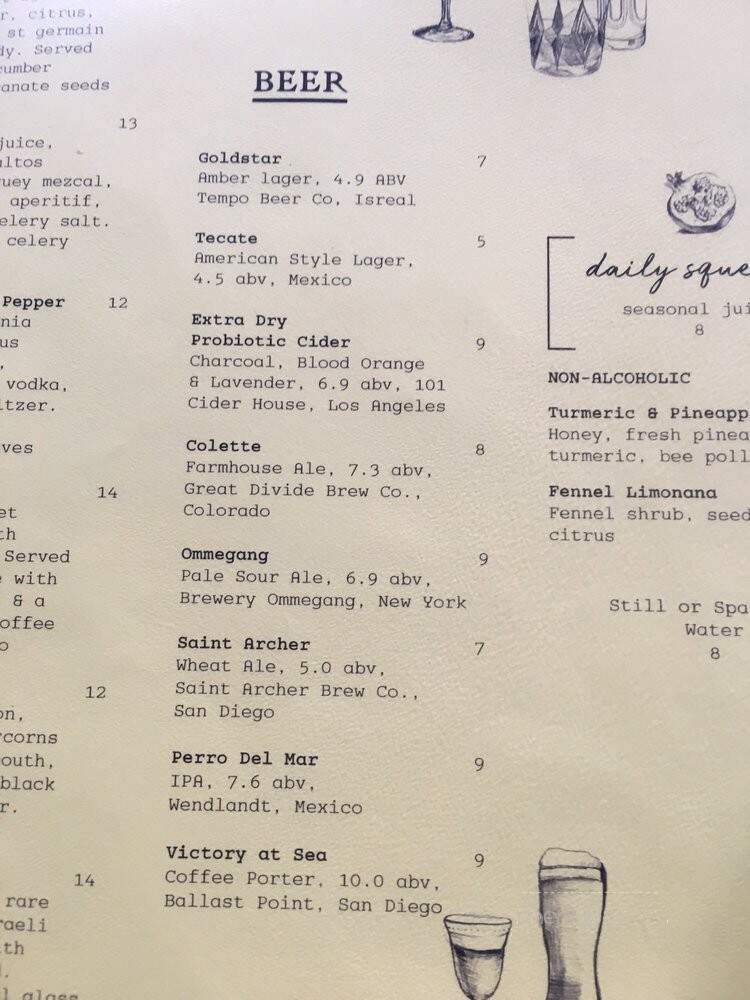 The Exchange Restaurant - Los Angeles, CA menu_pic
