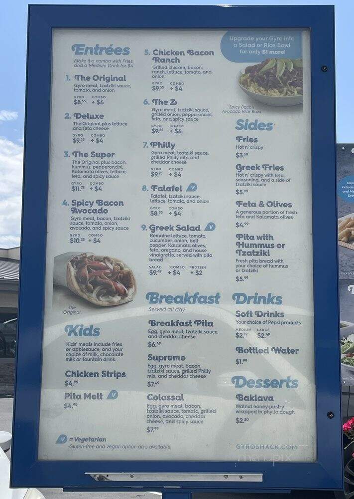 The Gyro Shack - Meridian, ID menu_pic