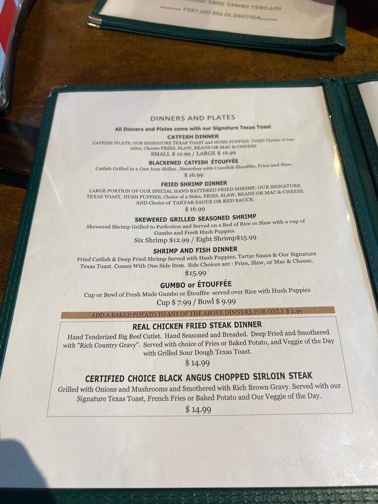 The Heart Of Texas Grill - San Augustine, TX menu_pic