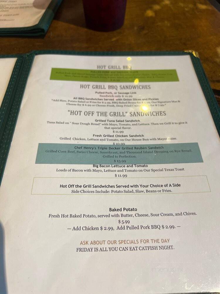 The Heart Of Texas Grill - San Augustine, TX menu_pic