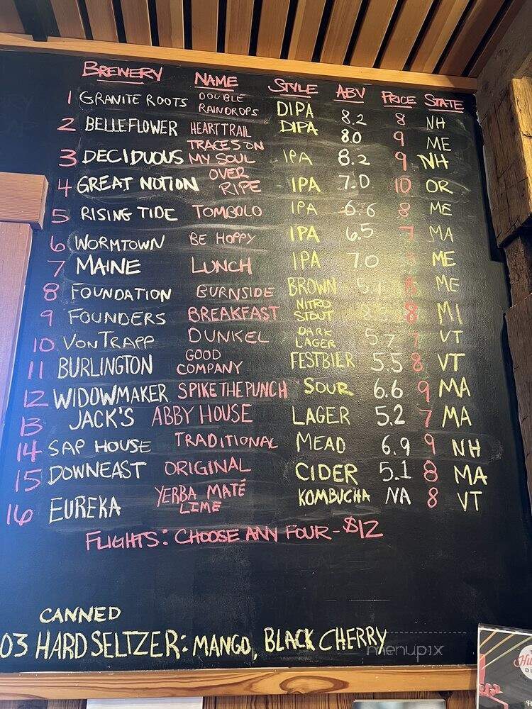 The Hungry Diner - Walpole, NH menu_pic