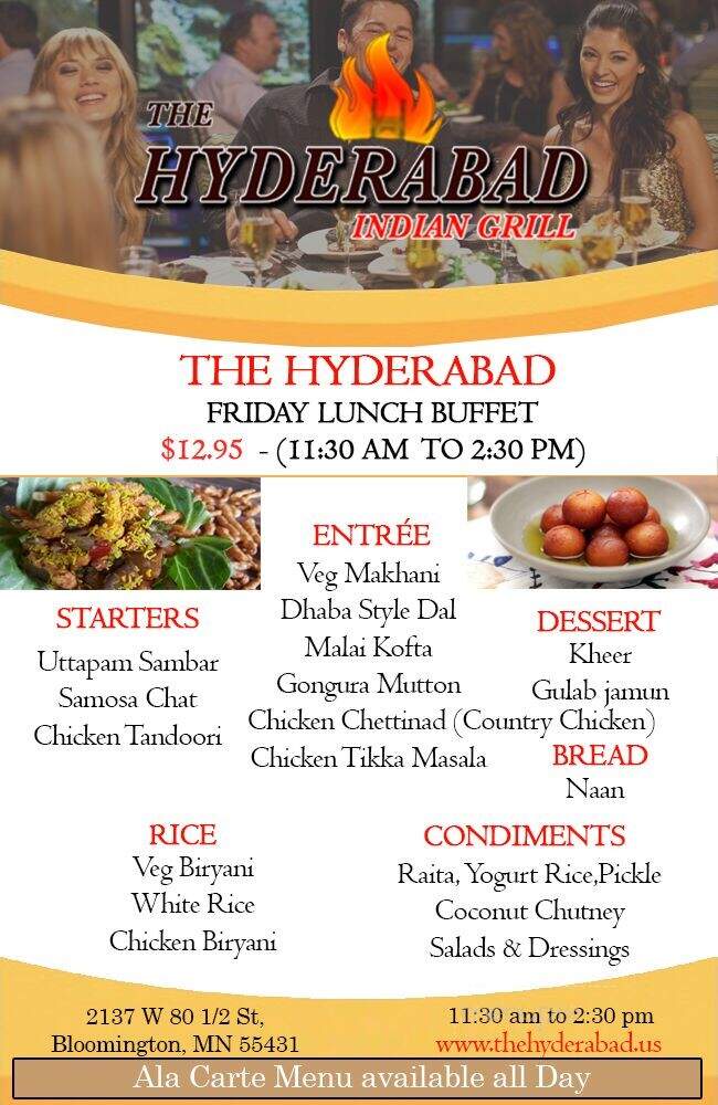 The Hyderabad Indian Grill - Bloomington, MN