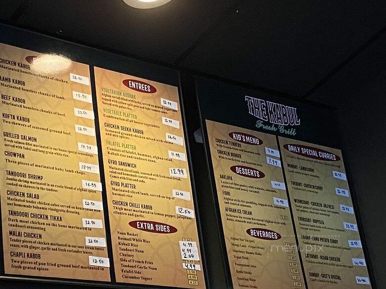 The Kabul - Baltimore, MD menu_pic