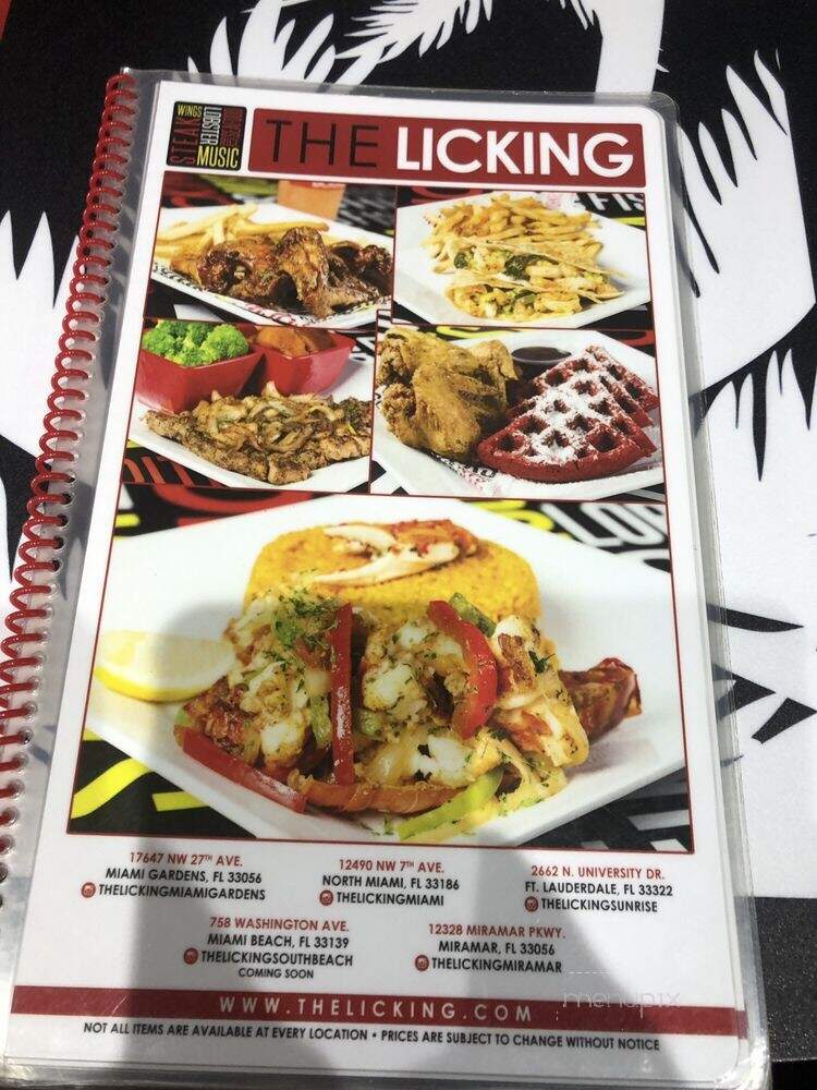 The Licking - Miramar, FL menu_pic