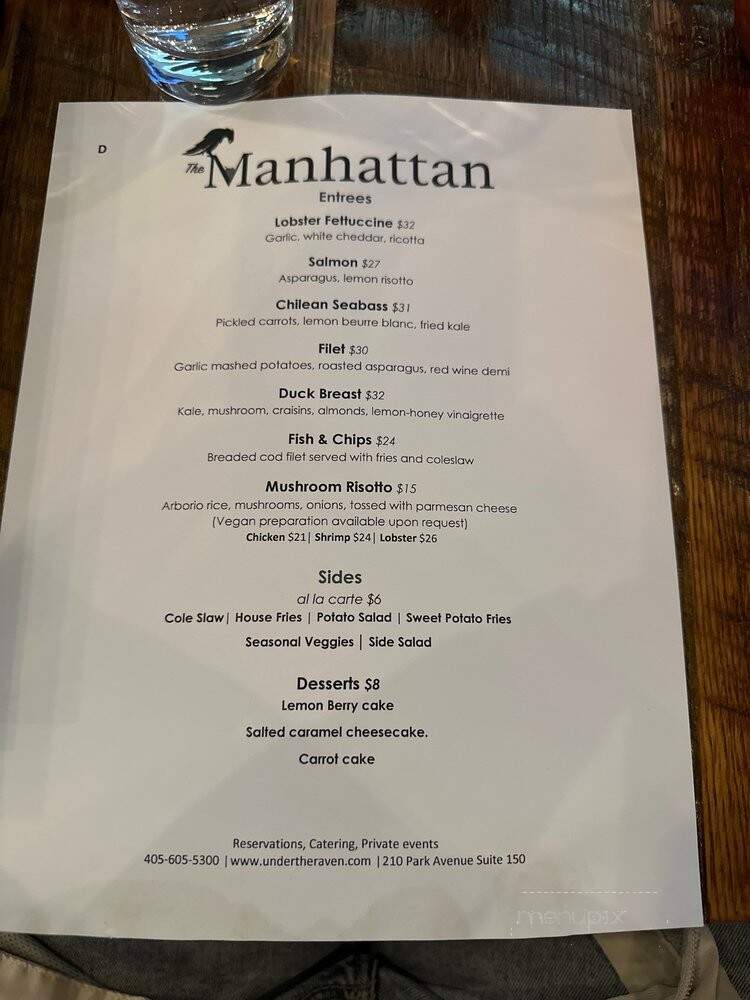 The Manhattan OKC - Oklahoma City, OK menu_pic