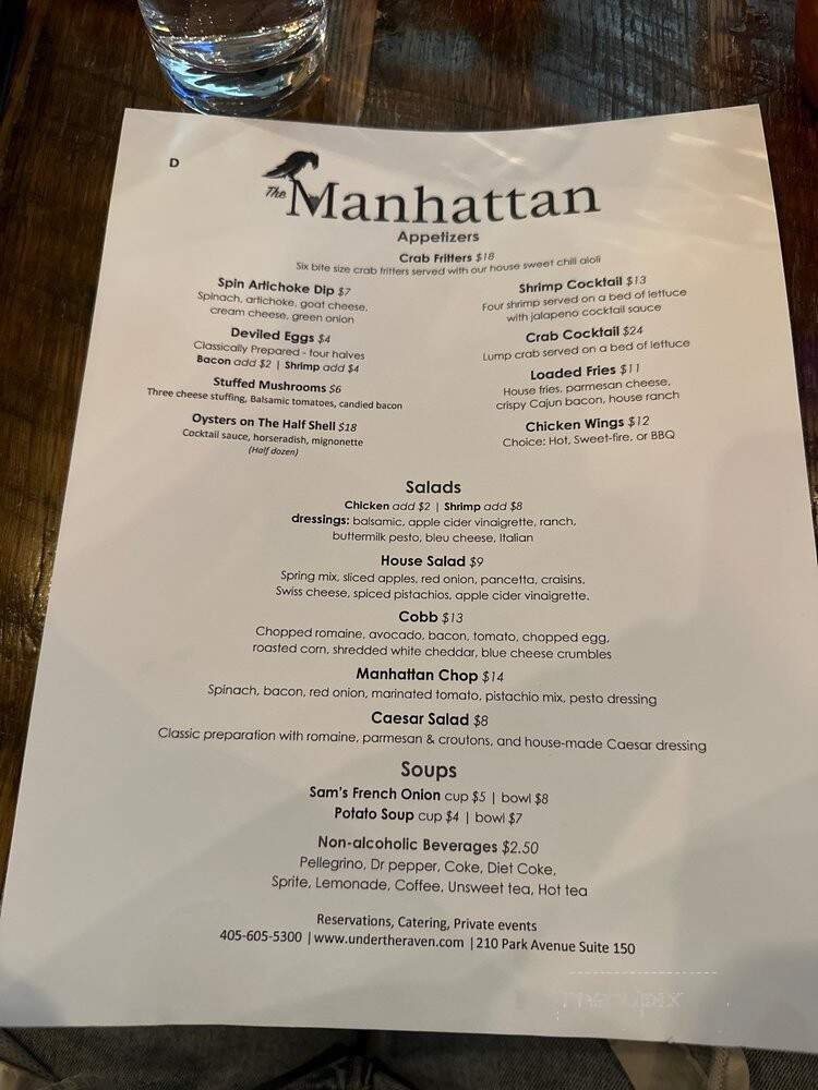 The Manhattan OKC - Oklahoma City, OK menu_pic