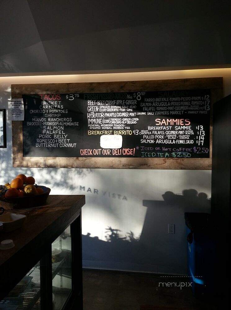 The MV Grab and Go - Los Angeles, CA menu_pic