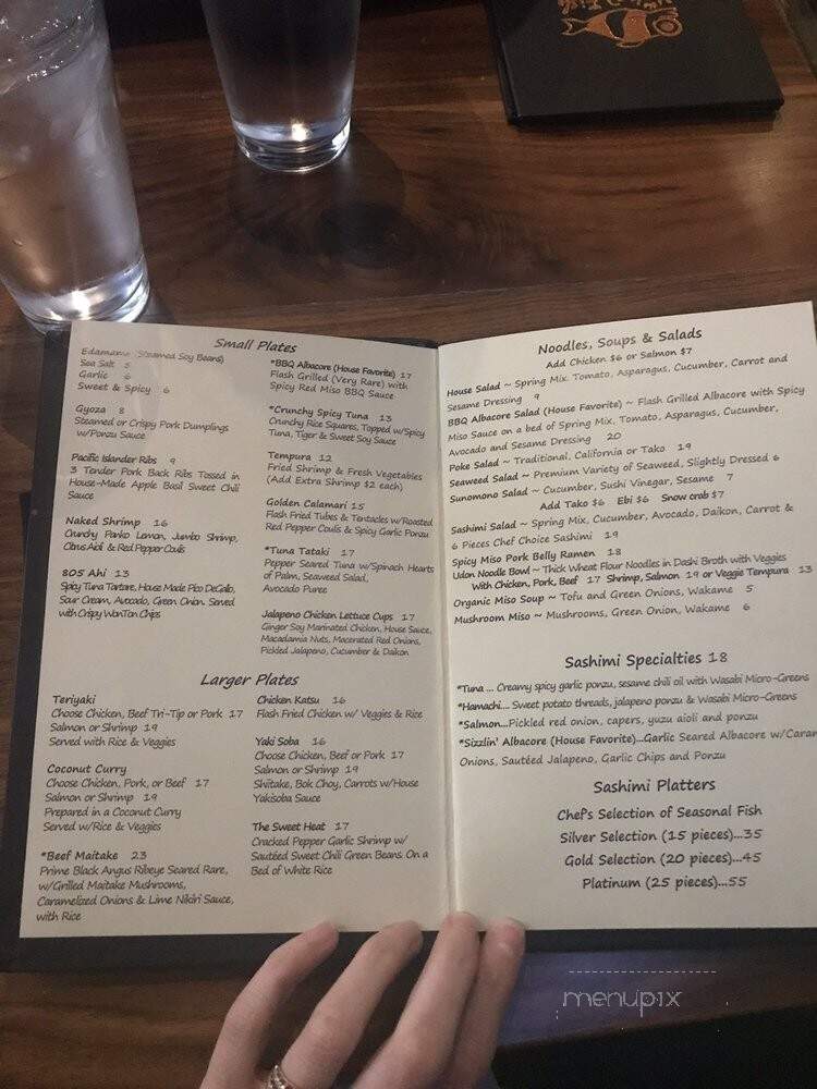 The Naked Fish - Paso Robles, CA menu_pic