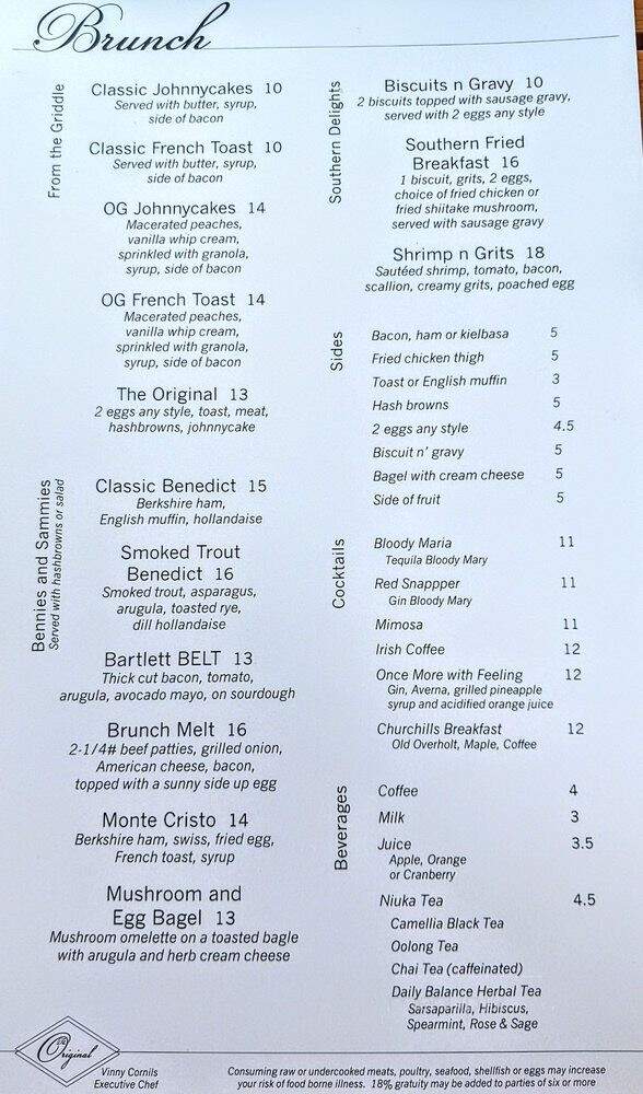 The Original - Milwaukee, WI menu_pic