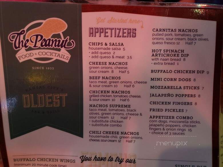 The Peanut - Kansas City, MO menu_pic