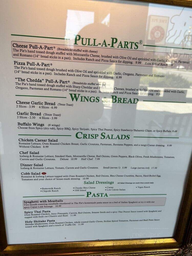 The Pie Pizzeria - Salt Lake City, UT menu_pic