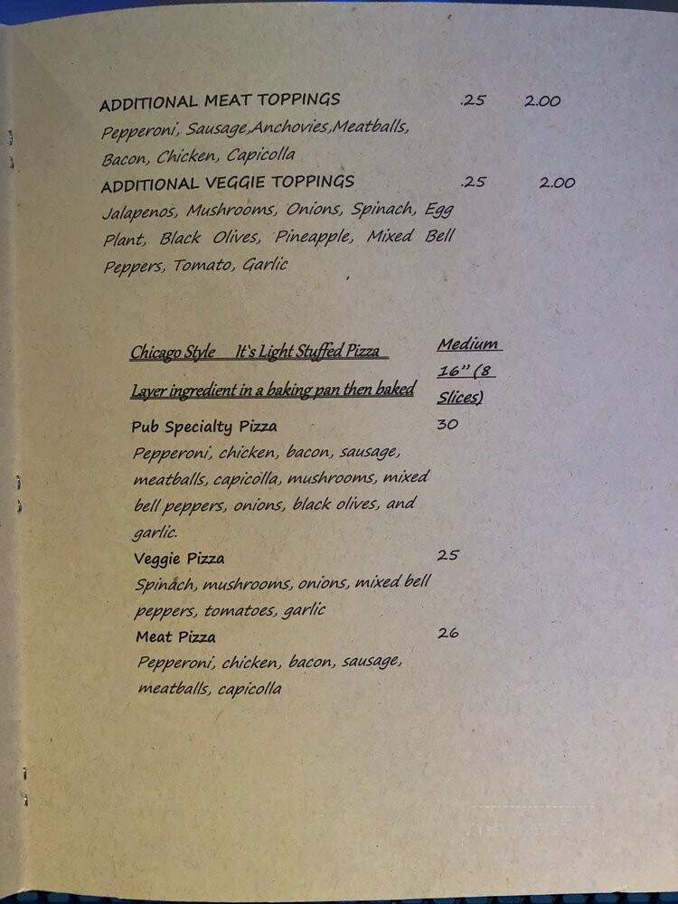 The Pub in Lake Forest - Lake Forest, CA menu_pic