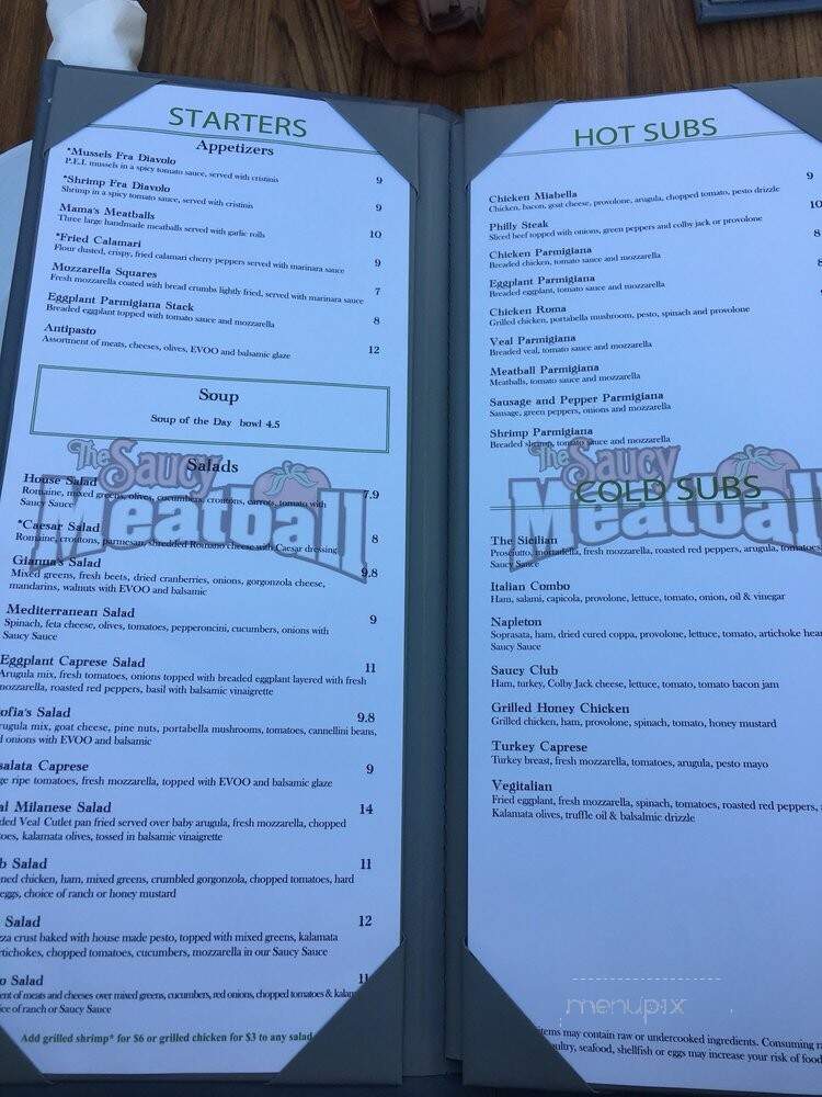 The Saucy Meatball - Fort Myers, FL menu_pic