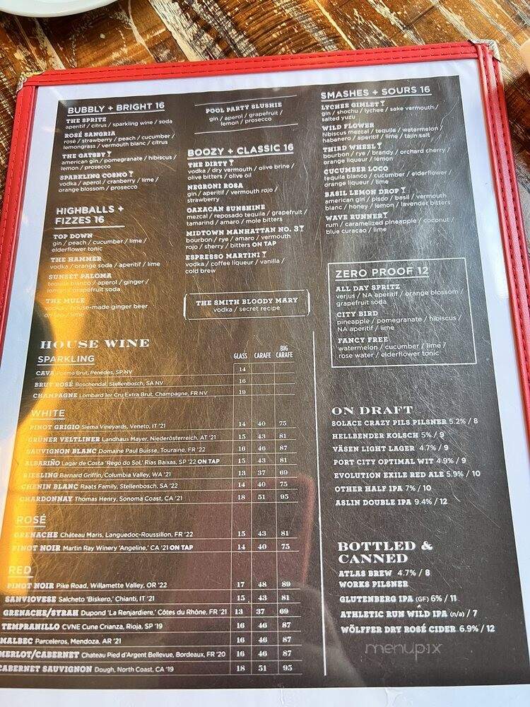 The Smith - Washington, DC menu_pic