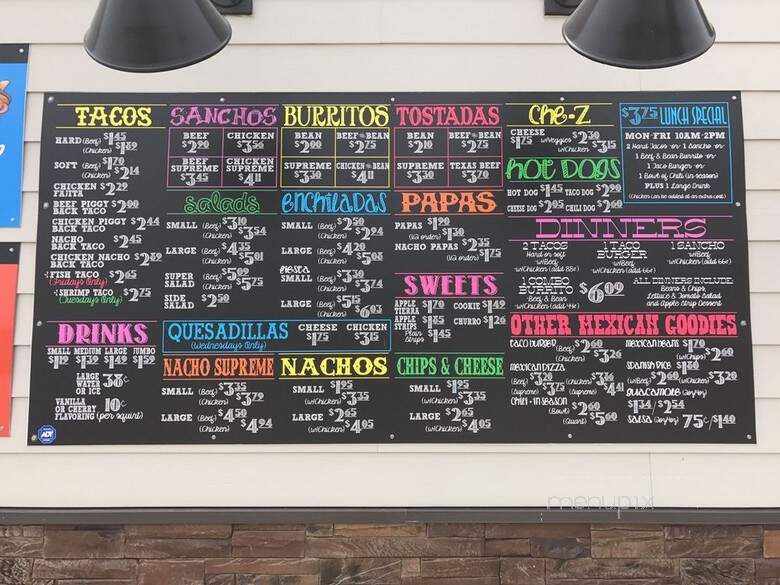 The Taco Factory - Carmi, IL menu_pic