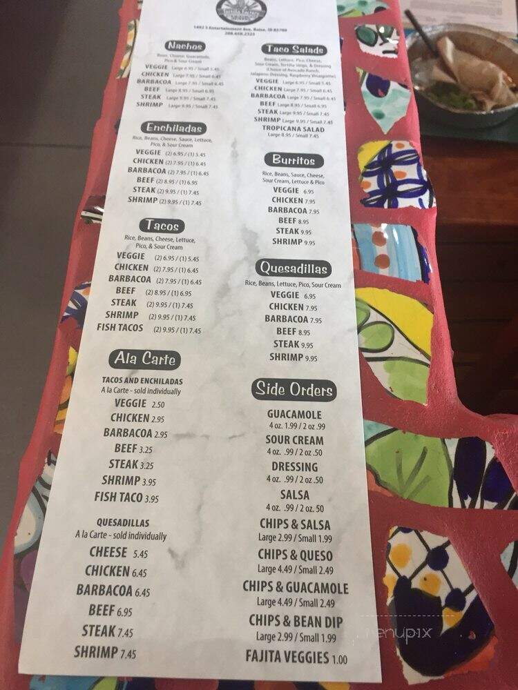 The Tortilla Factory - Boise, ID menu_pic