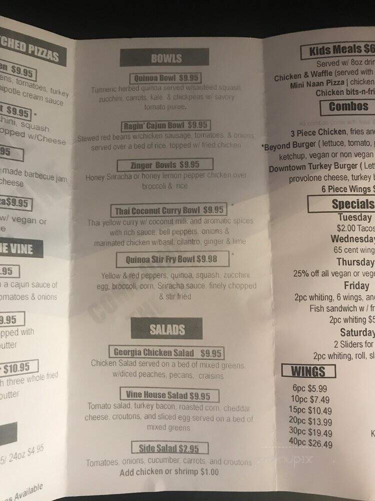 The Vine Market And Cafe - Douglasville, GA menu_pic