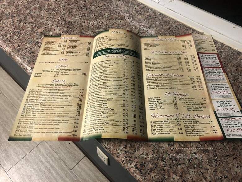 Thin & Crispy - Philadelphia, PA menu_pic