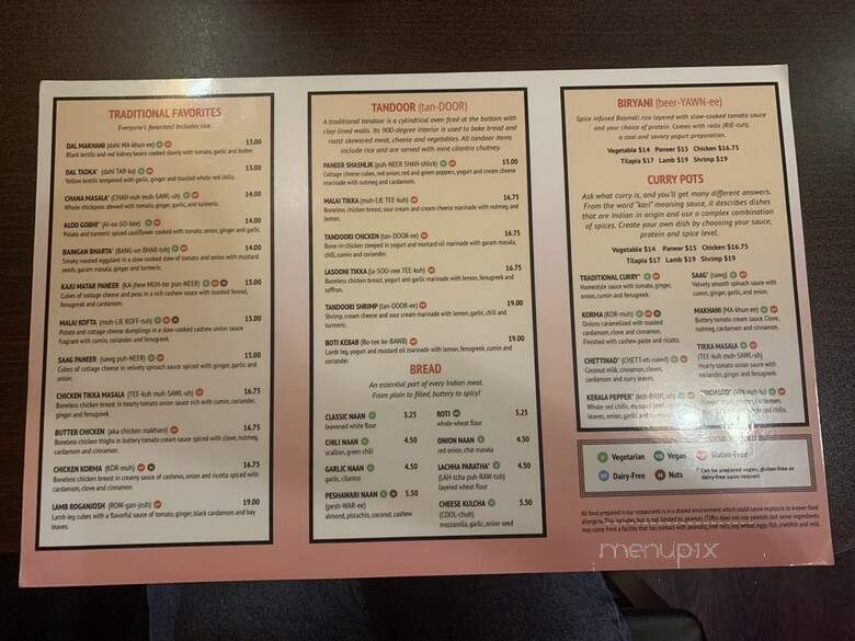 Tiffin - King of Prussia, PA menu_pic