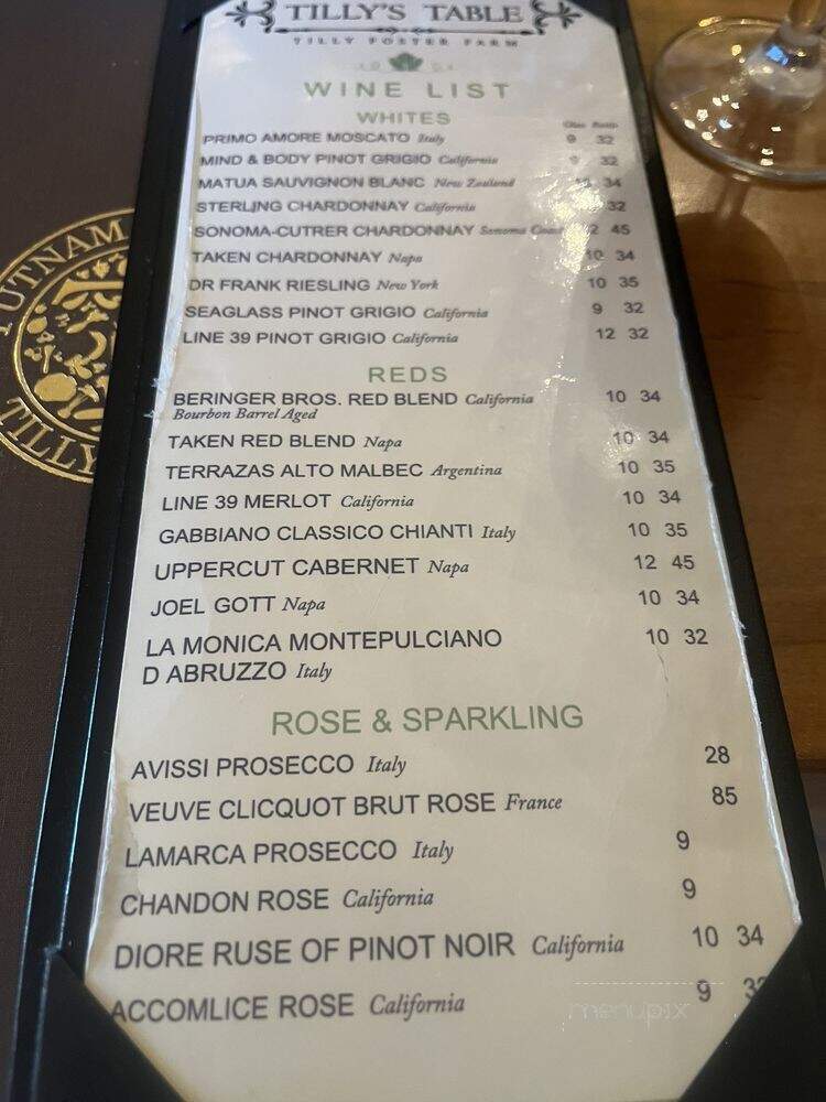 Tillys Table - Brewster, NY menu_pic