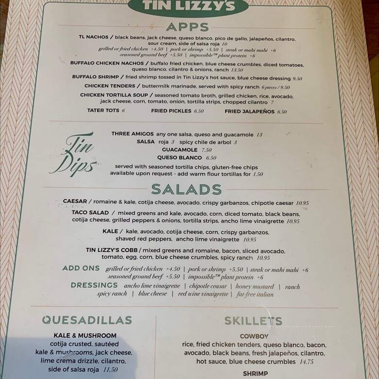 Tin Lizzy's Cantina - Tallahassee, FL