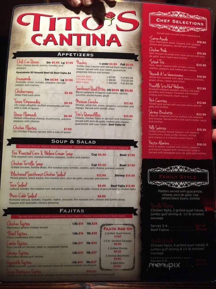 Tito's Cantina - Cypress, TX menu_pic