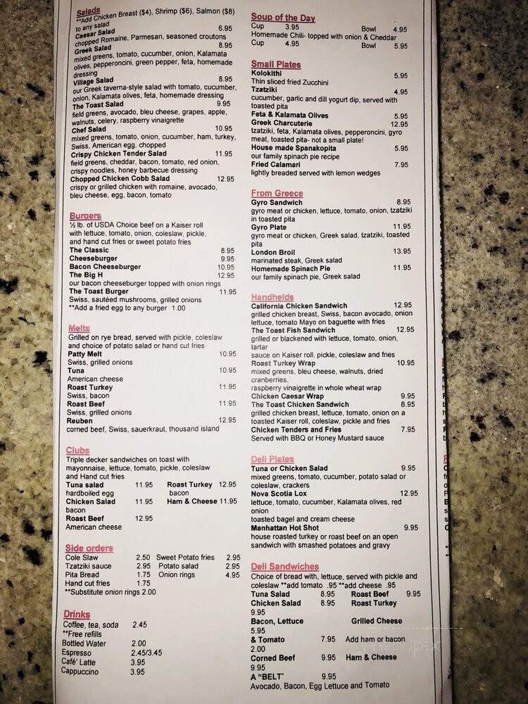 Toast - Fort Lauderdale, FL menu_pic