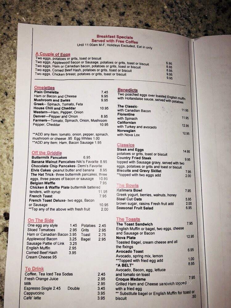Toast - Fort Lauderdale, FL menu_pic