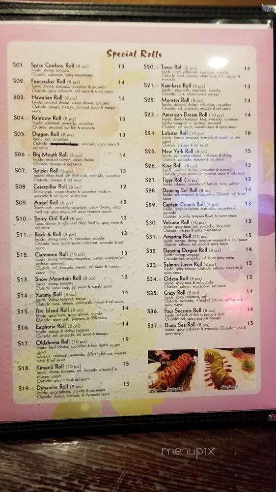 Tokyo - Claremore, OK menu_pic