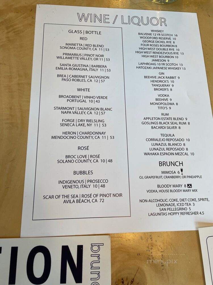 Tradition - Salt Lake City, UT menu_pic