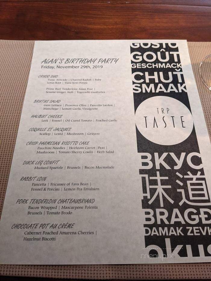 TRP Taste - Fort Lauderdale, FL menu_pic
